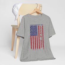 Load image into Gallery viewer, Independence Day July 4th 2025 USA Flag Unisex Jersey Short Sleeve Tee