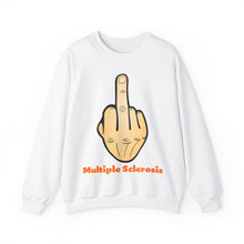 Load image into Gallery viewer, Middle Finger Multiple Sclerosis Unisex Heavy Blend™ Crewneck Sweatshirt