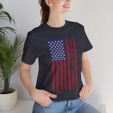 Load image into Gallery viewer, Independence Day July 4th 2025 USA Flag Unisex Jersey Short Sleeve Tee