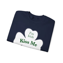 Load image into Gallery viewer, Kiss Me I’m Irish St Patrick’s Day Unisex Heavy Blend™ Crewneck Sweatshirt