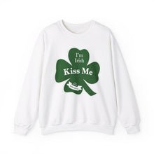 Load image into Gallery viewer, Kiss Me I’m Irish St Patrick’s Day Unisex Heavy Blend™ Crewneck Sweatshirt