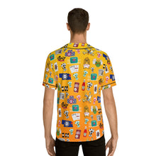 Load image into Gallery viewer, What’s Wild Vibrant Men's Baseball Jersey - Game Night Graphics