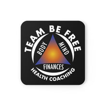Load image into Gallery viewer, Team be Free Health Coaching Corkwood Coaster Set
