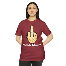 Load image into Gallery viewer, Middle Finger Multiple Sclerosis Unisex CVC Jersey T-shirt
