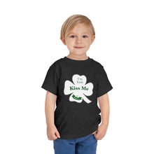 Load image into Gallery viewer, Kiss Me I’m Irish St Patrick’s Day Toddler Short Sleeve Tee