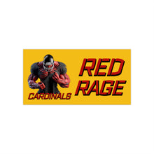 Load image into Gallery viewer, Cardinals Red Rage Personalized Yellow Bumper Stickers