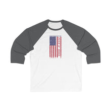 Load image into Gallery viewer, Independence Day USA Flag July 4th 2025 Unisex 3\4 Sleeve Baseball Tee