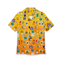 Load image into Gallery viewer, What’s Wild Fun Tropical Print Unisex Hawaiian Button-Down Shirt for Summer Vibes
