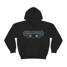 Load image into Gallery viewer, Health Coach Muscle Heart Barbell discipline equals freedom Unisex Heavy Blend™ Hooded Sweatshirt