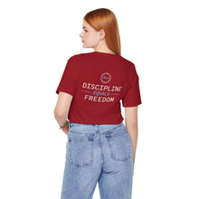 Load image into Gallery viewer, Team Platinum 2023 Conference Discipline Equals Freedom Unisex Jersey Short Sleeve Crew Neck Tee