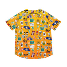 Load image into Gallery viewer, What’s Wild Vibrant Men's Baseball Jersey - Game Night Graphics
