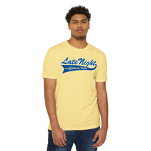 Load image into Gallery viewer, Late Night with Jetstream Health Coaching Motivational Unisex CVC Jersey T-shirt