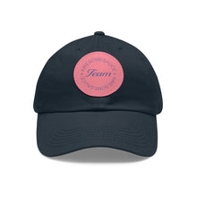 Load image into Gallery viewer, Team Awesomesauce Dad Hat with Leather Patch (Round)