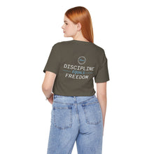 Load image into Gallery viewer, Team Platinum 2023 Conference Discipline Equals Freedom Unisex Jersey Short Sleeve Crew Neck Tee