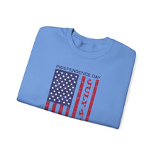 Load image into Gallery viewer, Independence Day USA Flag July 4th 2025 Unisex Heavy Blend™ Crewneck Sweatshirt