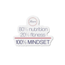Load image into Gallery viewer, Team Awesomesauce 80% Nutrition 20% Fitness 100% Mindset Die-Cut Magnets