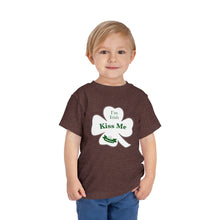 Load image into Gallery viewer, Kiss Me I’m Irish St Patrick’s Day Toddler Short Sleeve Tee