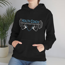 Load image into Gallery viewer, Health Coach Muscle Heart Barbell discipline equals freedom Unisex Heavy Blend™ Hooded Sweatshirt