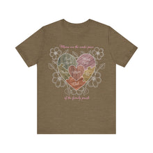 Load image into Gallery viewer, Moms are the Center of the Family Puzzle Customizable Unisex Jersey Short Sleeve Tee