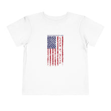 Load image into Gallery viewer, Independence Day USA Flag July 4th 2024 Toddler Short Sleeve Tee