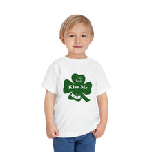 Load image into Gallery viewer, Kiss Me I’m Irish St Patrick’s Day Toddler Short Sleeve Tee