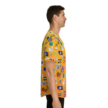 Load image into Gallery viewer, What’s Wild Vibrant Men's Baseball Jersey - Game Night Graphics