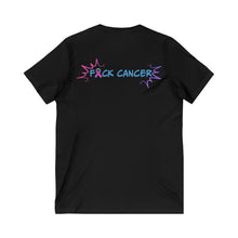 Load image into Gallery viewer, Kick Ass Mode Activated F Cancer Unisex Jersey Short Sleeve V-Neck Tee