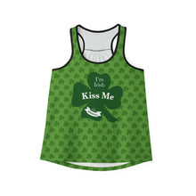 Load image into Gallery viewer, Kiss Me Im Irish Green Women's Tank Top