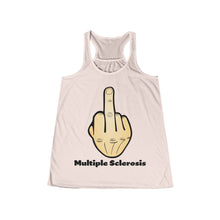 Load image into Gallery viewer, Middle Finger Multiple Sclerosis Women's Flowy Racerback Tank