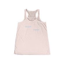 Load image into Gallery viewer, Team Platinum 2023 Conference Change Your Habits Change Your Life Women's Flowy Racerback Tank