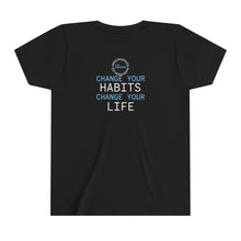 Load image into Gallery viewer, Team Platinum 2023 Conference Change Your Habits Change Your Life Youth Short Sleeve Crew Neck Tee