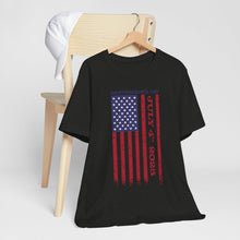 Load image into Gallery viewer, Independence Day July 4th 2025 USA Flag Unisex Jersey Short Sleeve Tee