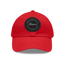 Load image into Gallery viewer, Team Awesomesauce Dad Hat with Leather Patch (Round)