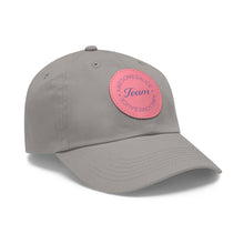 Load image into Gallery viewer, Team Awesomesauce Dad Hat with Leather Patch (Round)