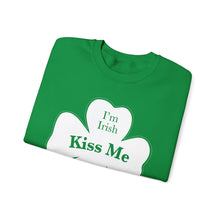Load image into Gallery viewer, Kiss Me I’m Irish St Patrick’s Day Unisex Heavy Blend™ Crewneck Sweatshirt