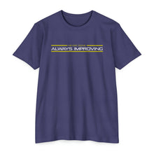 Load image into Gallery viewer, Never Done Always Improving Motivational Unisex CVC Jersey T-shirt