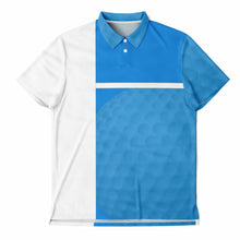 Load image into Gallery viewer, Golf Ball Blue & White Polo Shirt - AOP