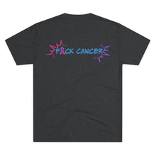 Load image into Gallery viewer, Kick Ass Mode Activated F Cancer Unisex Tri-Blend Crew Tee