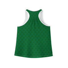 Load image into Gallery viewer, Kiss Me Im Irish Dark Green Women's Tank Top