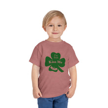 Load image into Gallery viewer, Kiss Me I’m Irish St Patrick’s Day Toddler Short Sleeve Tee