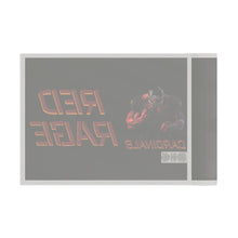 Load image into Gallery viewer, Cardinals Red Rage Personalized Flag Black