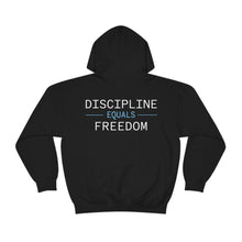 Load image into Gallery viewer, Health Coach Muscle Heart Barbell discipline equals freedom Unisex Heavy Blend™ Hooded Sweatshirt