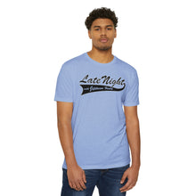 Load image into Gallery viewer, Late Night with Jetstream Health Coaching Motivational Unisex CVC Jersey T-shirt