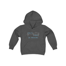 Load image into Gallery viewer, Health Coach In Training Heartbeat Youth Heavy Blend Hooded Sweatshirt