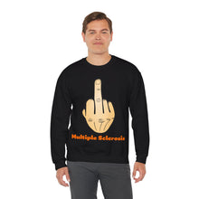 Load image into Gallery viewer, Middle Finger Multiple Sclerosis Unisex Heavy Blend™ Crewneck Sweatshirt
