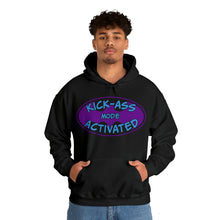 Load image into Gallery viewer, Kick Ass Mode Activated F Cancer Unisex Heavy Blend™ Hooded Sweatshirt