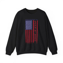 Load image into Gallery viewer, Independence Day USA Flag July 4th 2025 Unisex Heavy Blend™ Crewneck Sweatshirt