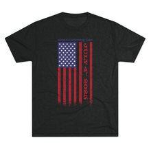 Load image into Gallery viewer, Independence Day USA Flag July 4th 2025 Unisex Tri-Blend Crew Tee