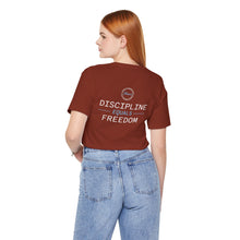 Load image into Gallery viewer, Team Platinum 2023 Conference Discipline Equals Freedom Unisex Jersey Short Sleeve Crew Neck Tee