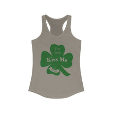 Load image into Gallery viewer, Kiss Me Im Irish Women's Ideal Racerback Tank